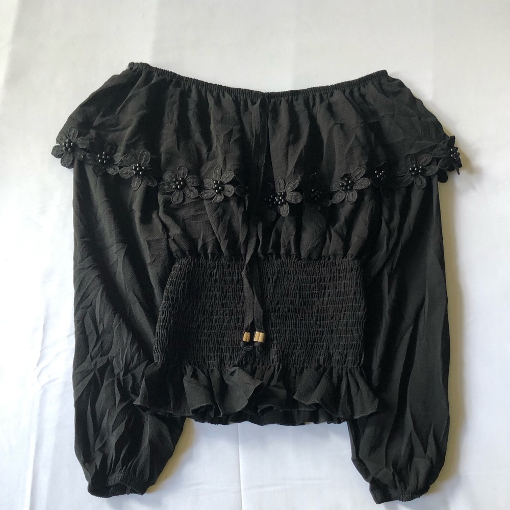 Women Angle Size M Black Color Top - 0908